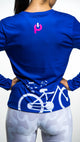🚲 PurePower Cycle | Women's Blue Jersey cycling  shirt | Price 2021