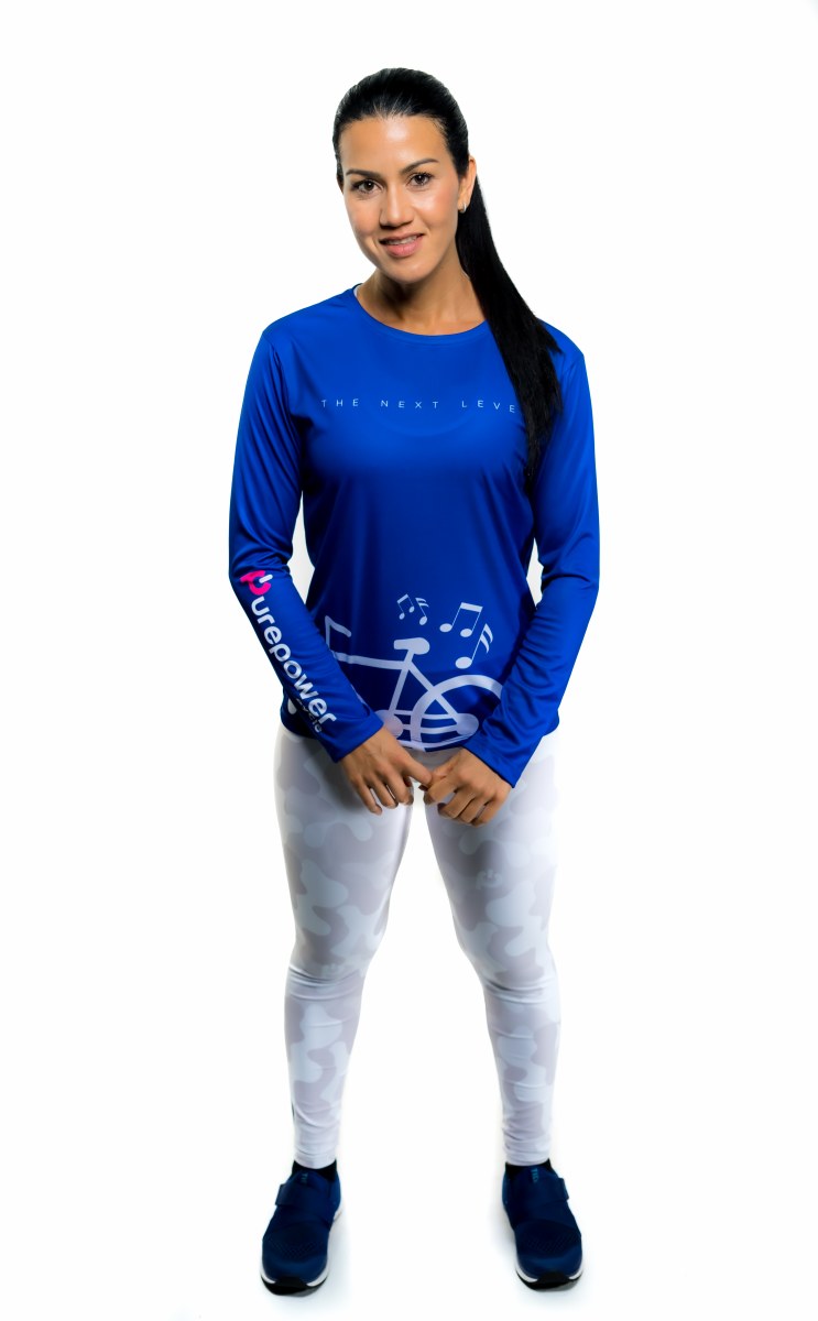 🚲 PurePower Cycle | Women's Blue Jersey cycling  shirt | Price 2021