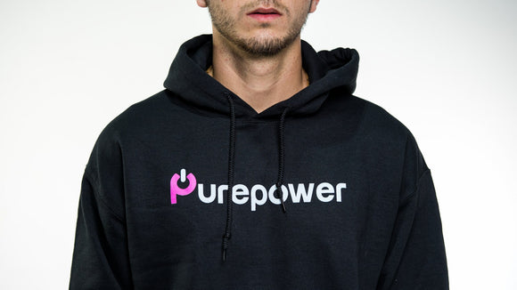 🚲 PurePower Cycle | Men's Black Hoodie | Best price 2021