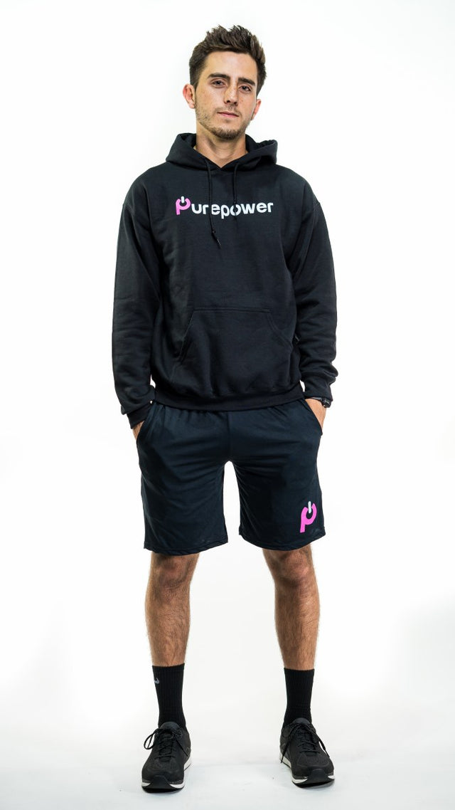 🚲 PurePower Cycle | Men's Black Hoodie | Best price 2021